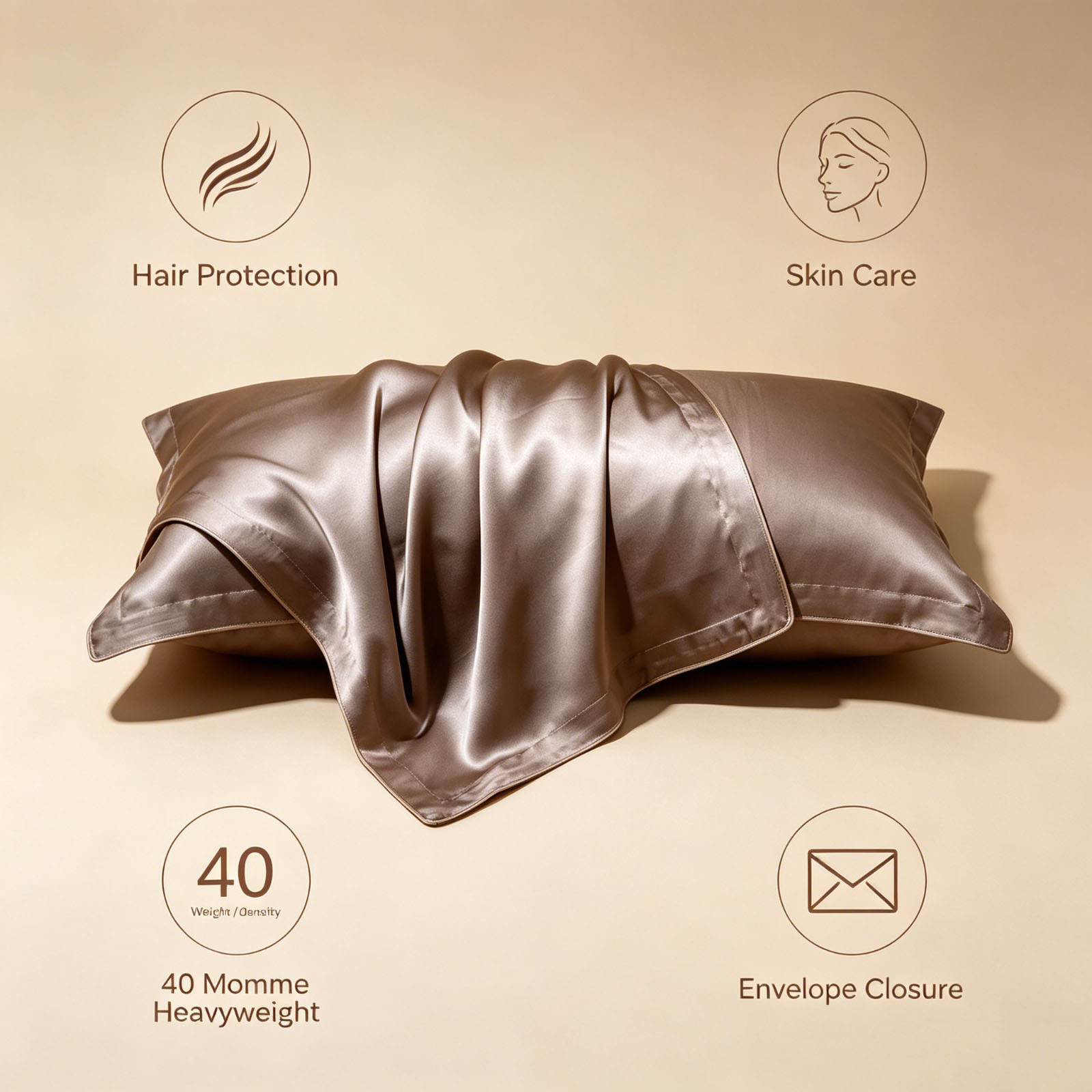 2 Pcs Silk Pillowcase Queen Si - đánh giá và giá Luxury Skincare & Spa Reviews